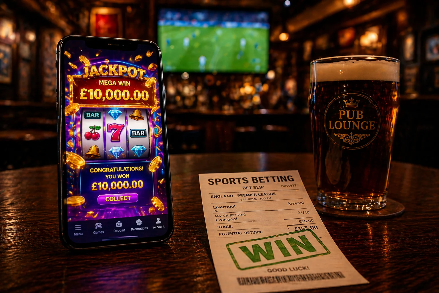 Pub Casino Game Selection Sportsbook UK